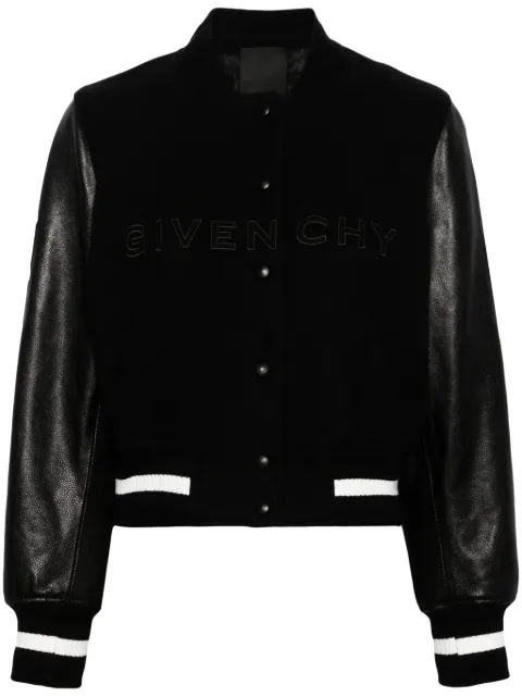 Givenchy Jacke press-stud bomber jacket Black BW00N0611N
