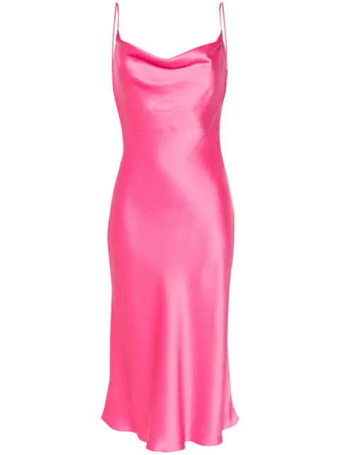 Stella McCartney cowl-neck midi slip dress Pink 6A03283AU309