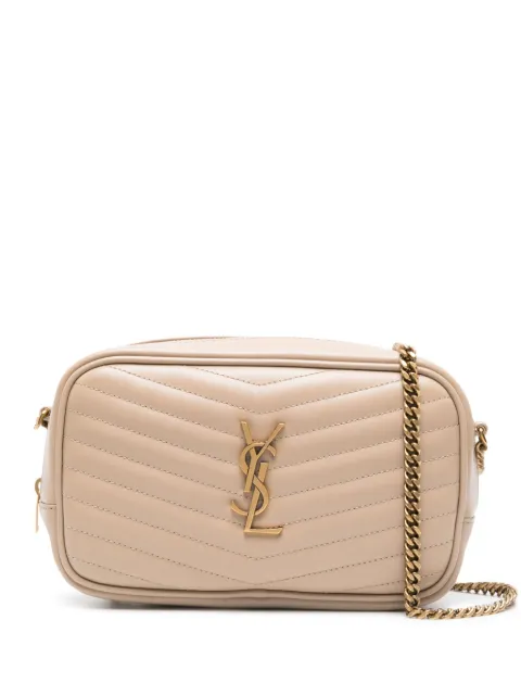 Saint Laurent mini Lou quilted leather crossbody bag Neutrals 748849DV707