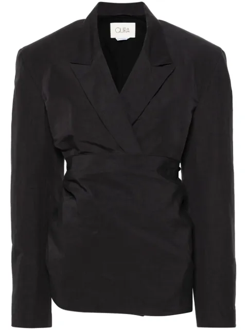 QUIRA Japanese double-breasted blazer Grey Q621LP