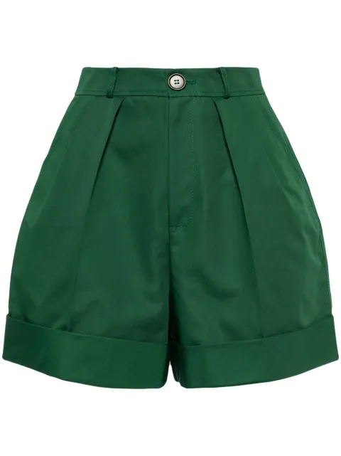 Dice Kayek high-waist wide-leg shorts Green R24P305