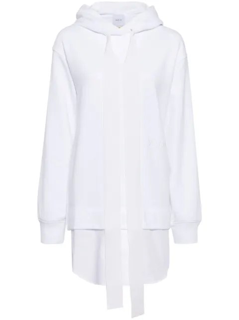 Patou trompe-l'oeil hoodie dress White JE0929985