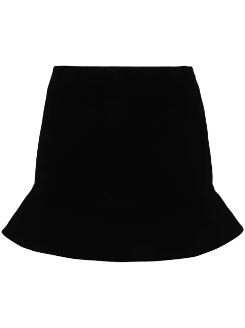 Kimhekim peplum-hem knitted miniskirt Black PS24SK03BK