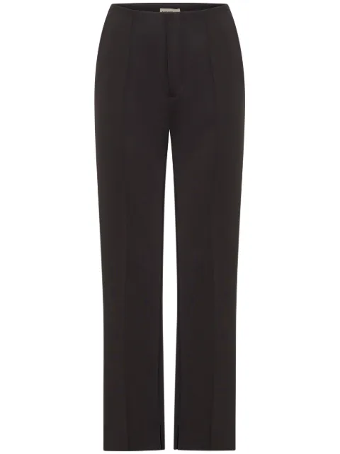 Nicholas Lillianna straight-leg pleated trousers Black R24P0706P