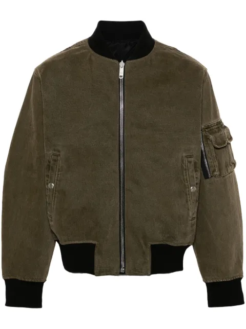 Givenchy logo-print reversible bomber jacket Brown BM013B5Y6S