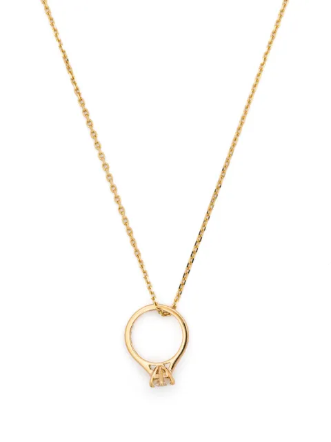 Yvonne Léon 18kt yellow gold Pendentif Fiançailles diamond necklace Gold PENDENTIFFIANCAILLE