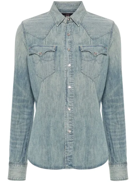 Ralph Lauren RRL western-style denim shirt Blue 282663786