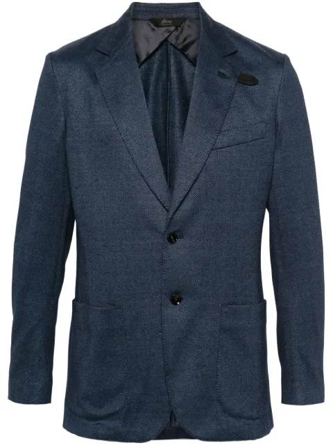 Brioni notched-lapels single-breasted blazer Blue UJRQ0LPB611
