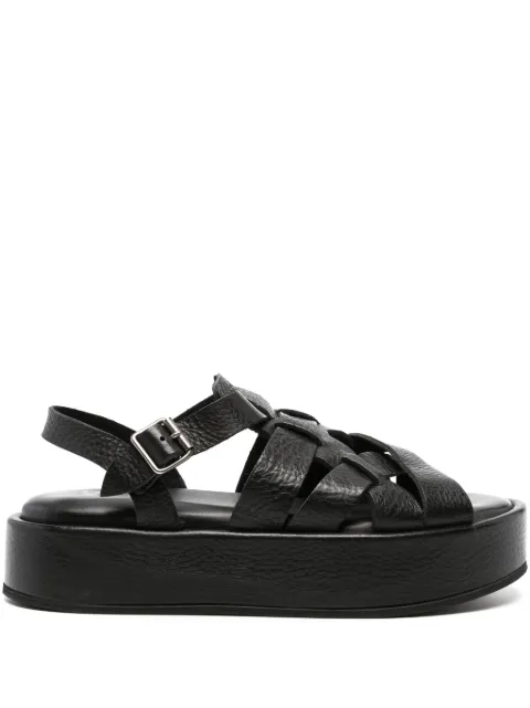 Moma Arizona Raw leather sandals Black 38403GARR