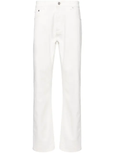 ETRO paisley-jacquard straight-leg jeans White MRNB000499TTE21