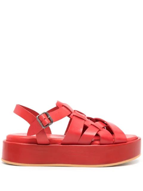 Moma Arizona Raw leather sandals Red 38403GARR