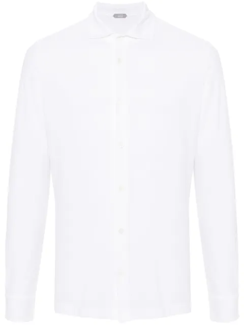 Zanone classic-collar cotton shirt White 811978ZG830