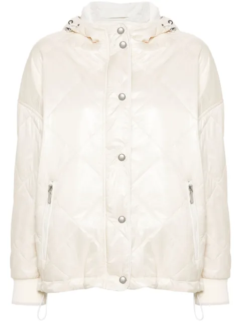 Eleventy hooded padded jacket Neutrals I80GBTI02TES0I105