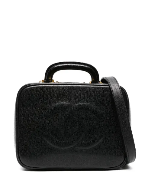 CHANEL Pre-Owned 1990s leather makeup bag Black CHANELBEAUTY