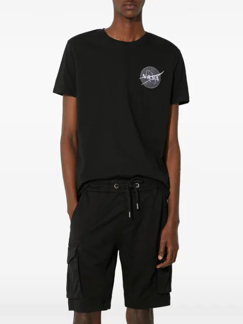 Alpha Industries drawstring cargo shorts Black 106251