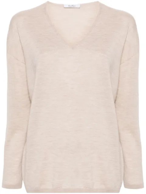 Max Mara V-neck cashmere jumper Neutrals 2411361101600