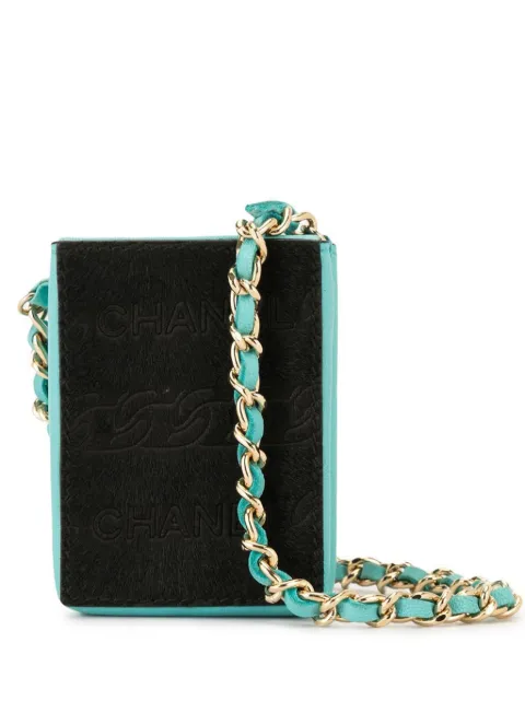 CHANEL Pre-Owned 2001 mini chain pouch Black CHANELCIGARETTEPOUCH