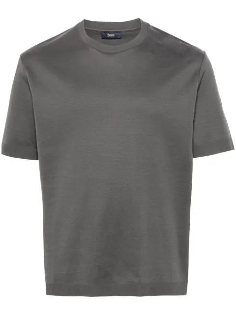 Herno piqué-weave T-shirt Grey JG000206U52059