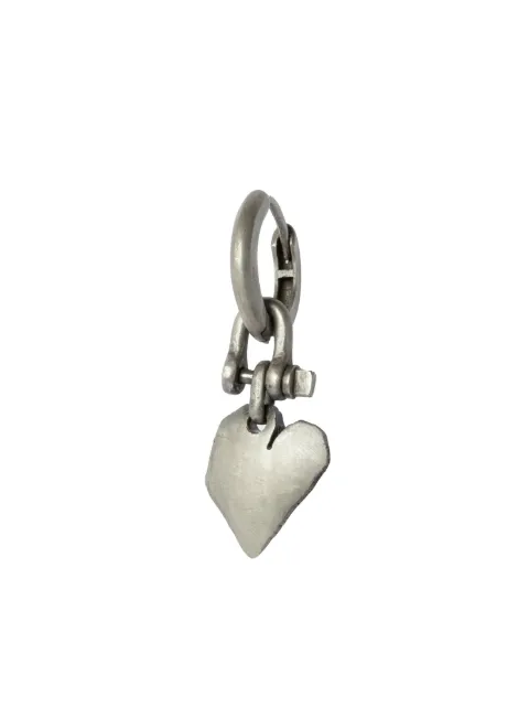 Parts of Four Jazz's Solid Heart sterling silver drop earring Silver Z23354DA