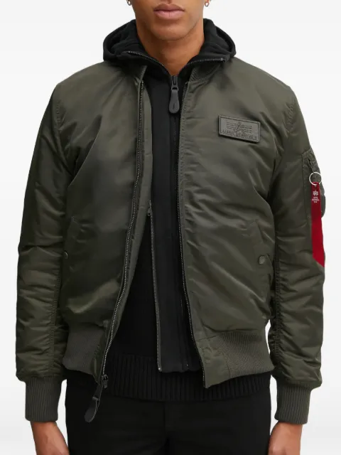 Alpha Industries hooded bomber jacket Green 183110