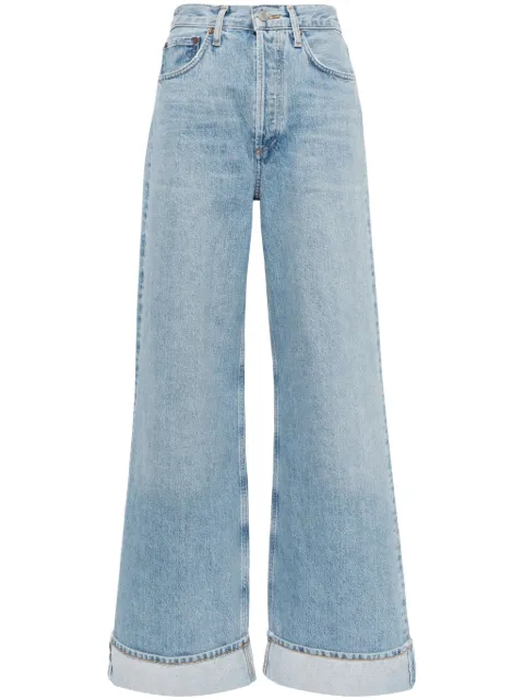 AGOLDE Dame high-rise wide-leg jeans Blue A91591141