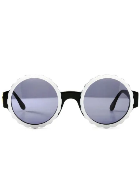 CHANEL Pre-Owned 1990s CC round-frame sunglasses Black CHANELDIALBLACKSUNGLASSES