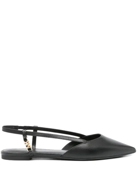 Michael Michael Kors logo-plaque leather pumps Black 40H3VRFP1L