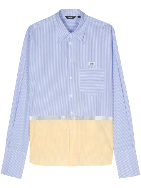 GCDS striped tape shirt White A1OM2401TC9