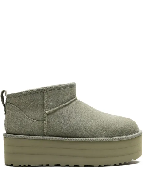 UGG Classic Ultra Mini Platform "Shaded Clover" boots Green 1135092