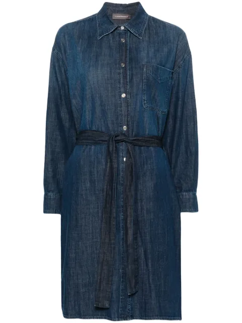 Lorena Antoniazzi belted denim midi dress Blue P2453AB05A9955