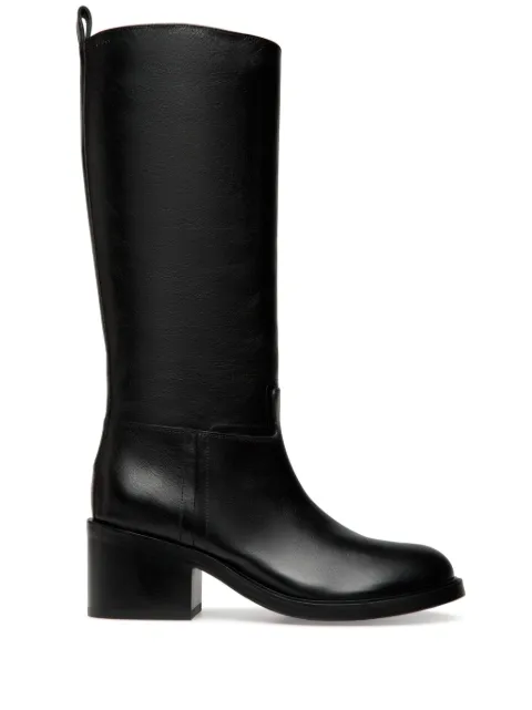 Bally Peggy leather knee-high boots Black WB550JVT214