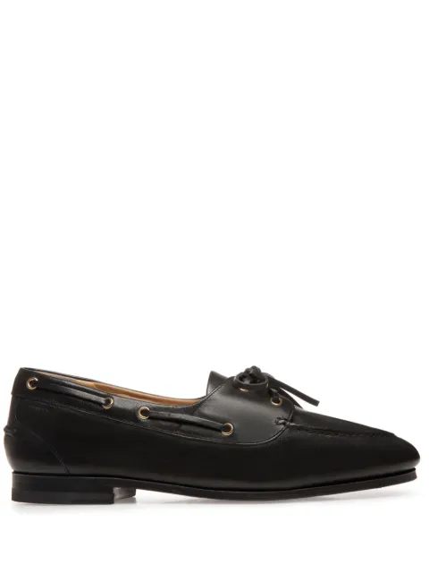 Bally Plume leather boat shoes Black MSF0B5BU003