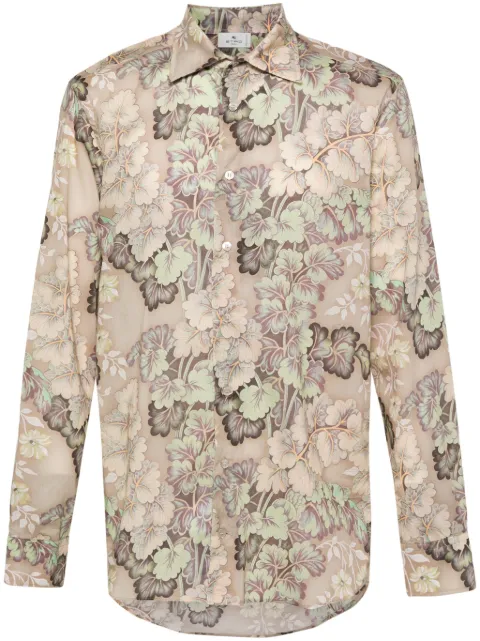 ETRO floral-print cotton shirt Neutrals MRIB000199SA536