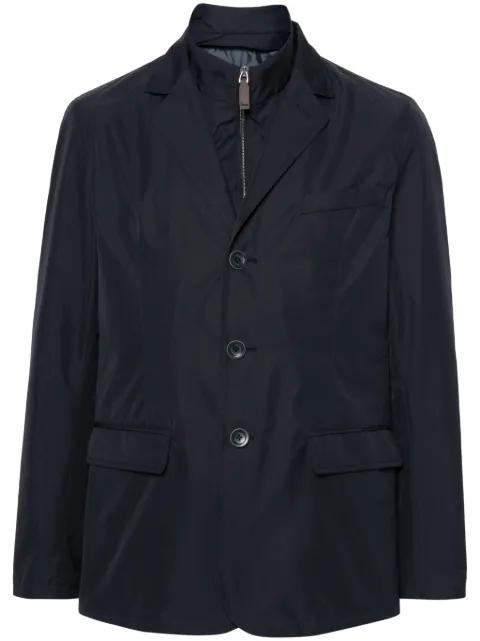 Herno Byron layered single-breasted blazer Blue GA000156U12010ZR9201