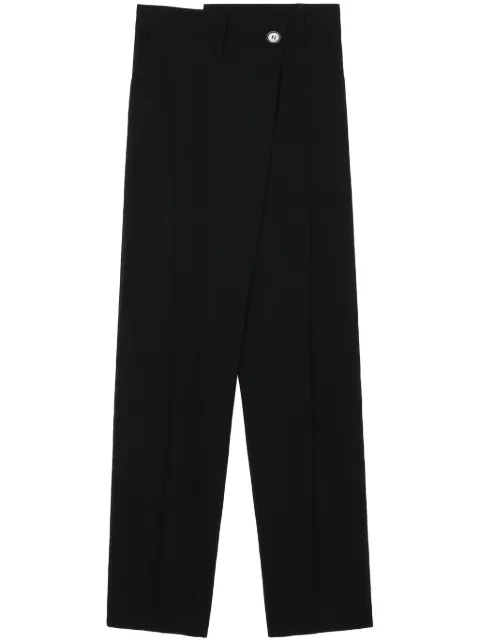 Enföld high-waisted straight-leg wool trousers Black 300HS2310730
