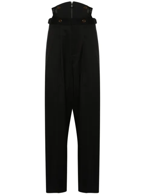 Vivienne Westwood corset-detail trousers Black 1F01000LW00QNN401