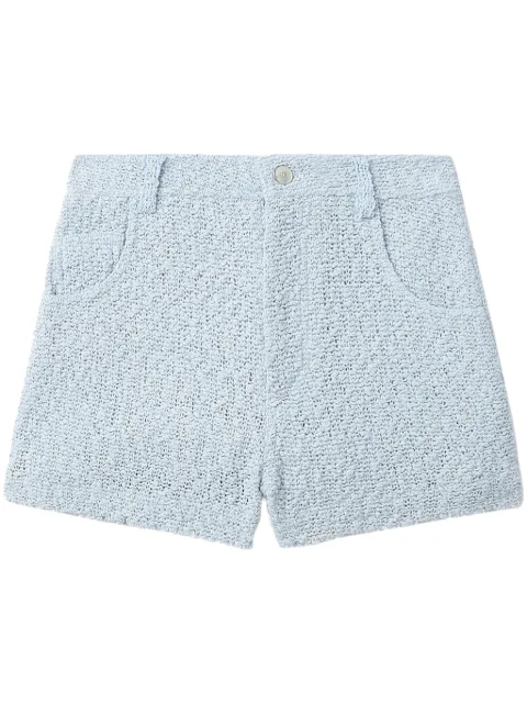 IRO high-waisted tweed shorts Blue 24SWP30DAPHNA