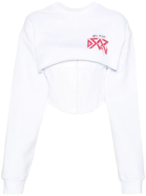 DSQUARED2 Corset Rock Cool Fit sweatshirt White S75GU0512S25551