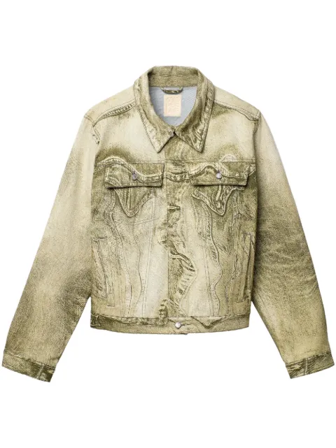 CamperLab swirl-print denim jacket Green AU00005001