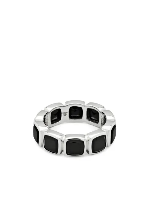 Tom Wood onyx stone ring Silver 100776M