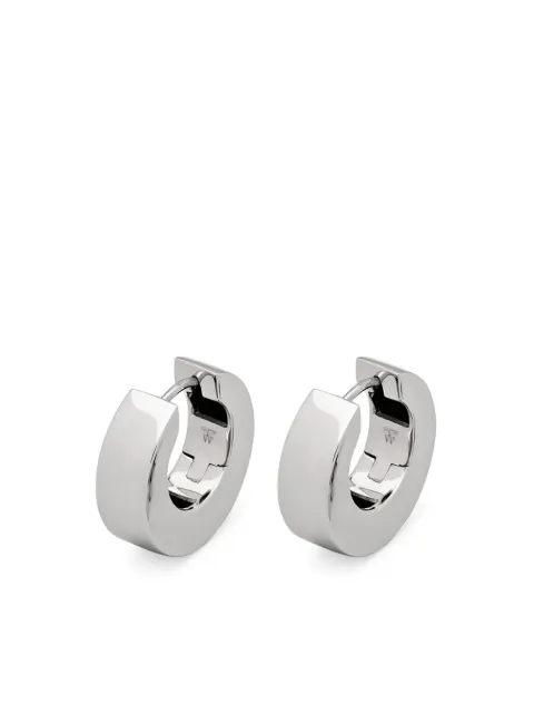 Tom Wood small arch hoop earrings Silver 100029