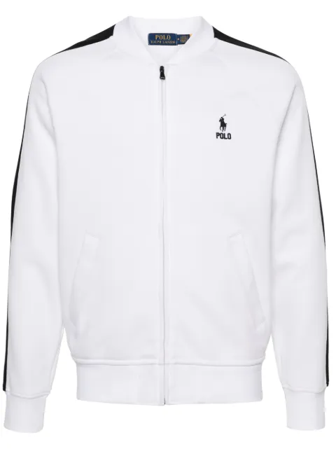 Polo Ralph Lauren Polo-Pony-embroidery zipped sweatshirt White 710934640002