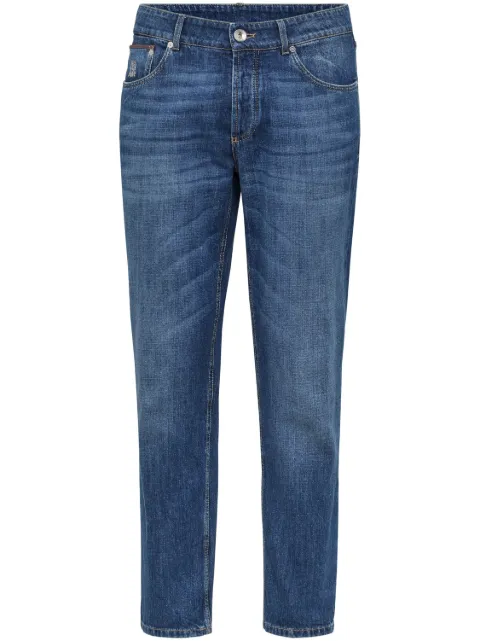 Brunello Cucinelli slim-cut mid-rise jeans Blue M0Z37D3210C1471