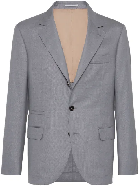 Brunello Cucinelli single-breasted suit blazer Grey MH4267BTCC007