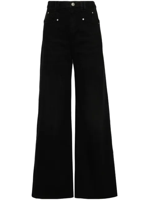 ISABEL MARANT Lemony high-rise loose fit denim jeans Black PA0052FAB1H06I