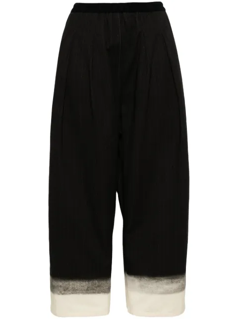 Maison Margiela pinstriped wide-leg trousers Black S50KA0632M35006