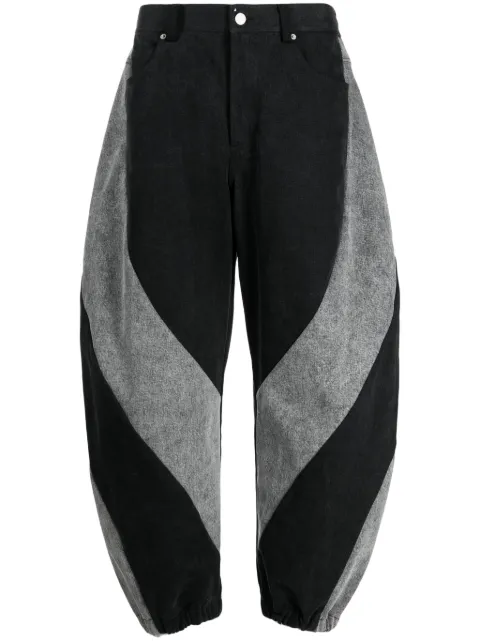 CROQUIS two-tone baggy jeans Black 9O1E13100