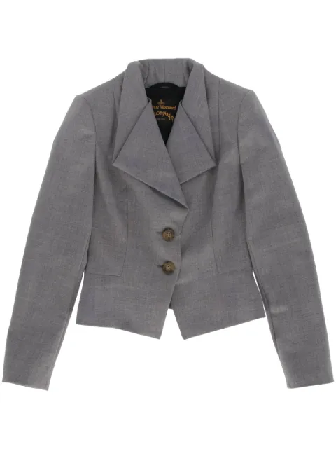 Vivienne Westwood Pre-Owned 2017-2018 single-breasted blazer Grey VIWE490EA