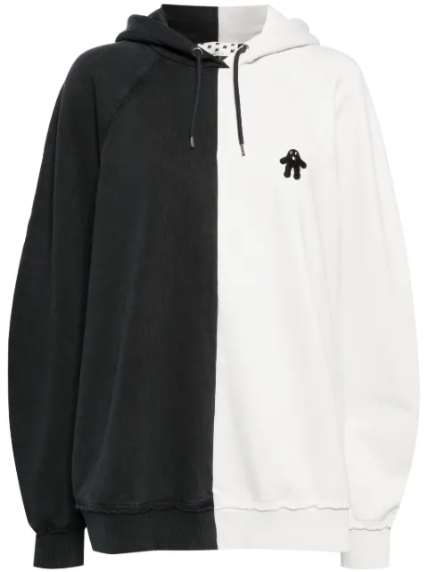 AVAVAV colour-block cotton hoodie Black N0402