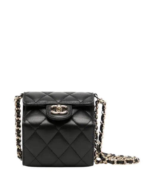 CHANEL Pre-Owned Mini Flap accordion jewellery box Black CHANELBLACKACCORDION